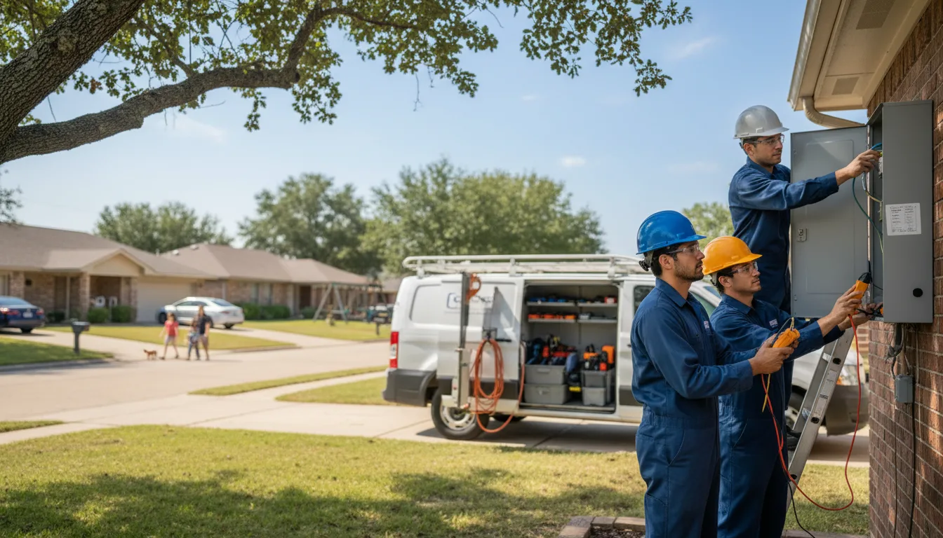 Certified electrician providing emergency electrical services in Stittville, NY